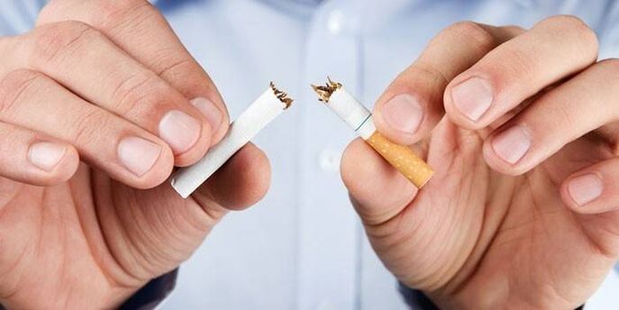 broken cigarette and the harms of smoking